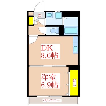 間取図 サンパレス国分