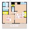 ロイヤルシティ見次 1LDKの間取り