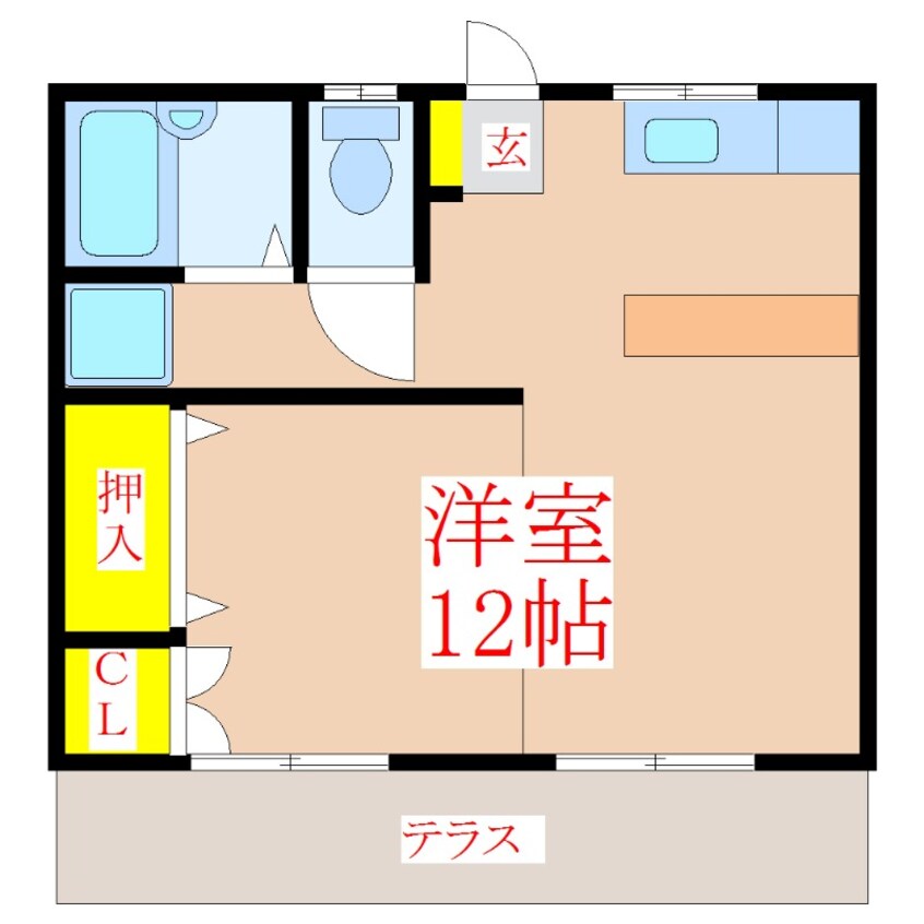 間取図 サウスヴリーズ国分