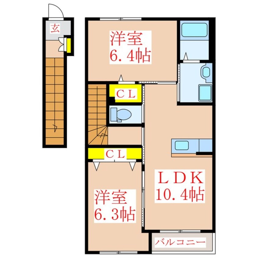 間取図 アンフルーヴ住吉　Ｂ棟