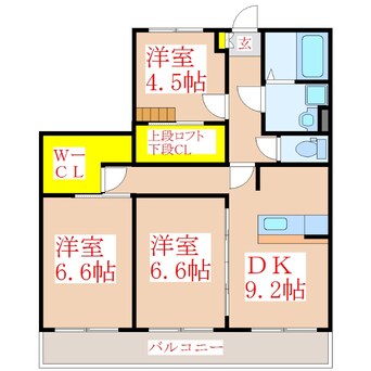 間取図 ジラソーレ　Ⅲ