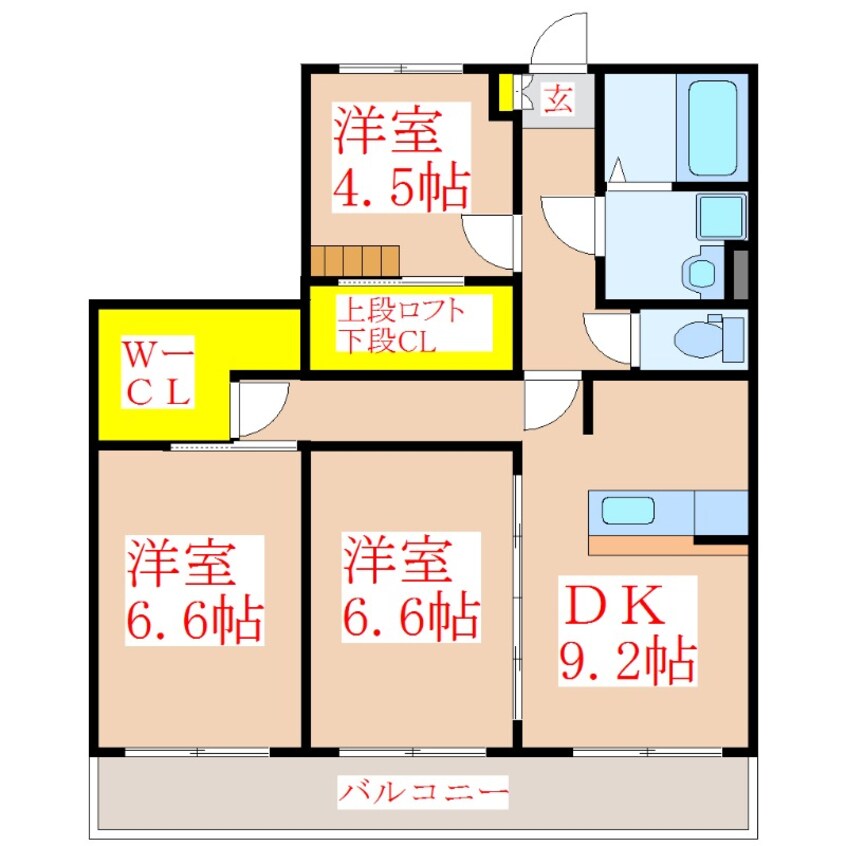 間取図 ジラソーレ　Ⅲ