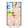 Ｄias ワイ 1LDKの間取り