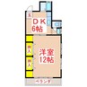 松村アパート 1DKの間取り