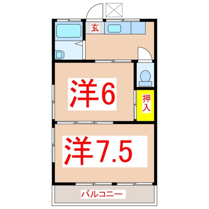 間取図 白百合ハイツ