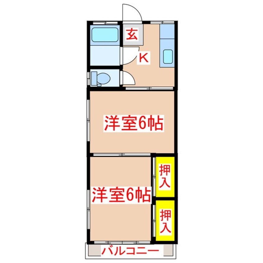 間取図 下高原アパート