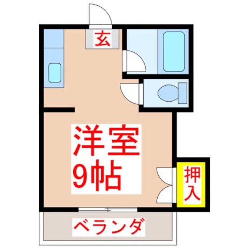 間取図 メゾン唐湊第二ビル