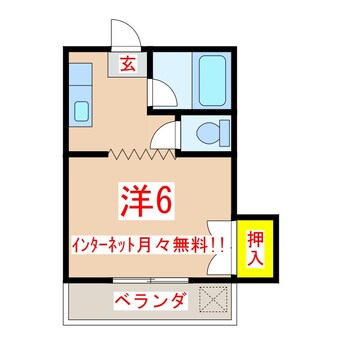 間取図 メゾン唐湊第二ビル