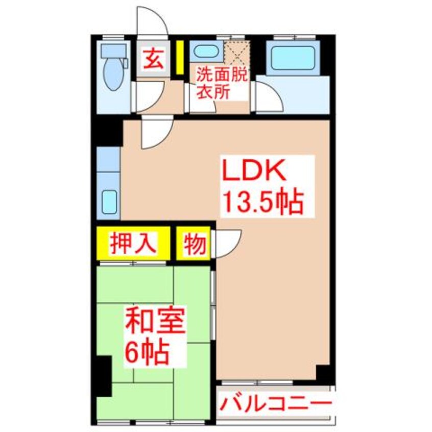 間取図 ロワイヤルヒルズ壱番館