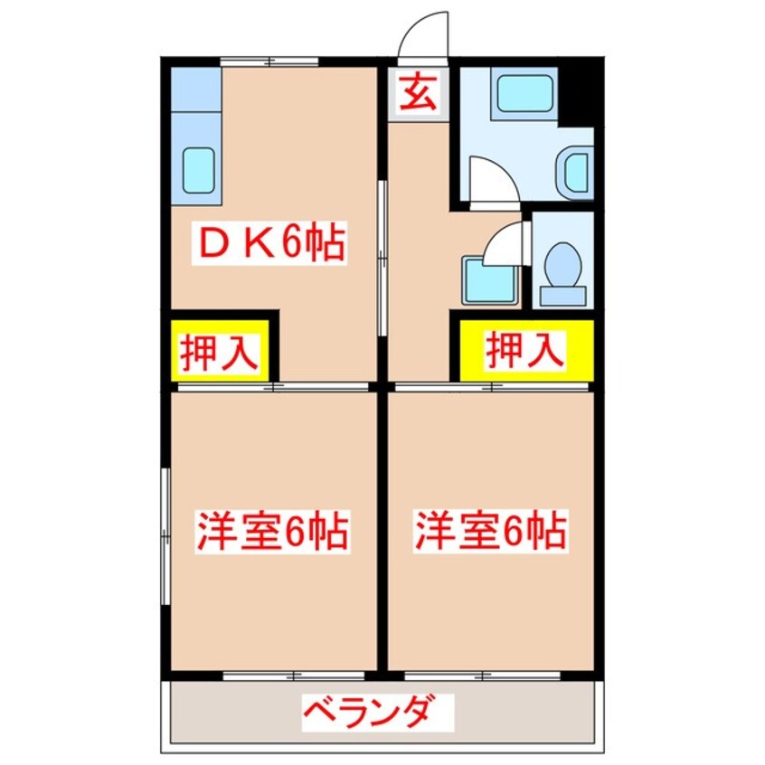 間取図 コーポ南新