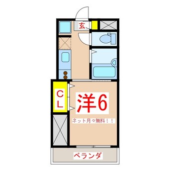 間取図 さくらヒルズ唐湊壱番館