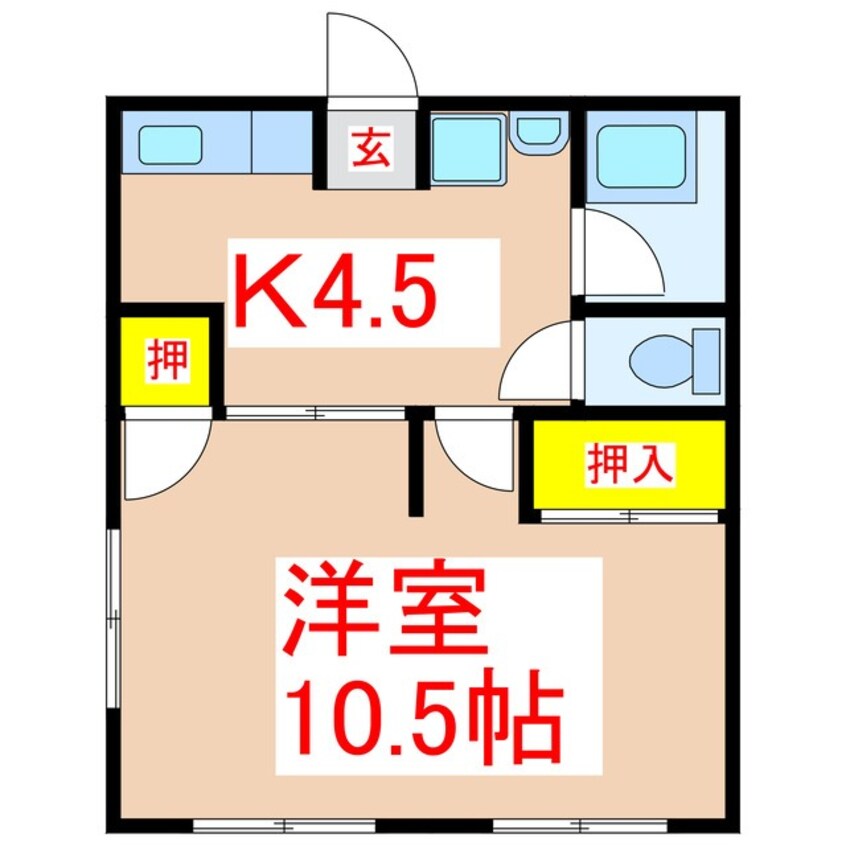 間取図 シティハイムことぶき