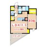 Ｅａｓｔ　Ｔｅｒｒａｃｅ　下荒田 1LDKの間取り