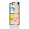 たーちハウス 1Kの間取り