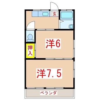 間取図 白百合ハイツ