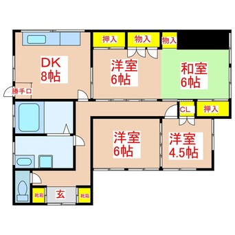 間取図 南新町14戸建て