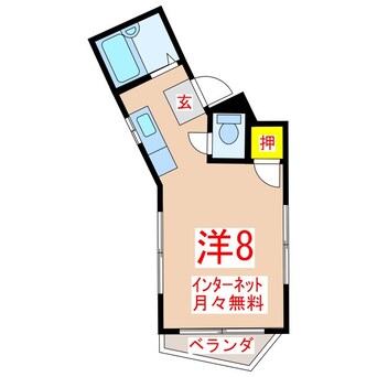 間取図 リバーサイド唐湊