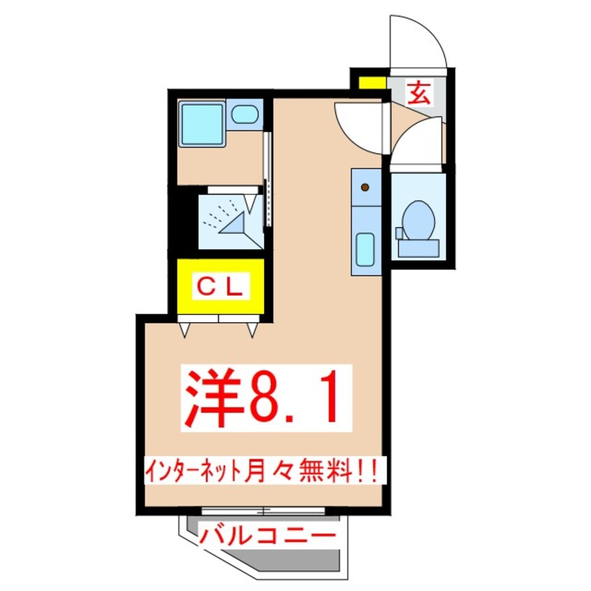 間取図 パラディーゾ下荒田