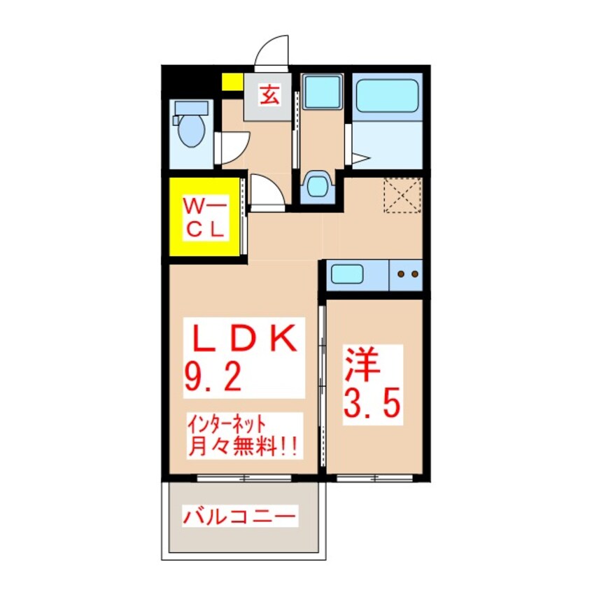 間取図 カレラ　Ⅱ