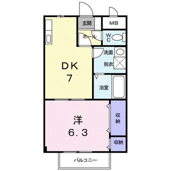 間取図 サニー紫原Ｉ