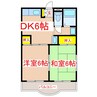 ガーデンパレス東興 2DKの間取り