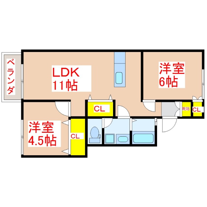 間取図 サンハイツ紫原