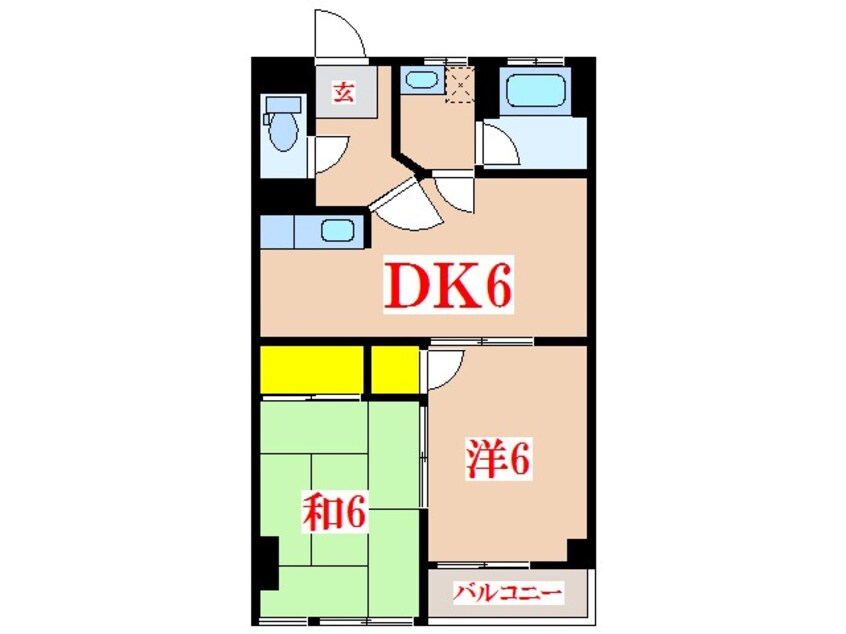 間取図 ロワイヤルヒルズ壱番館