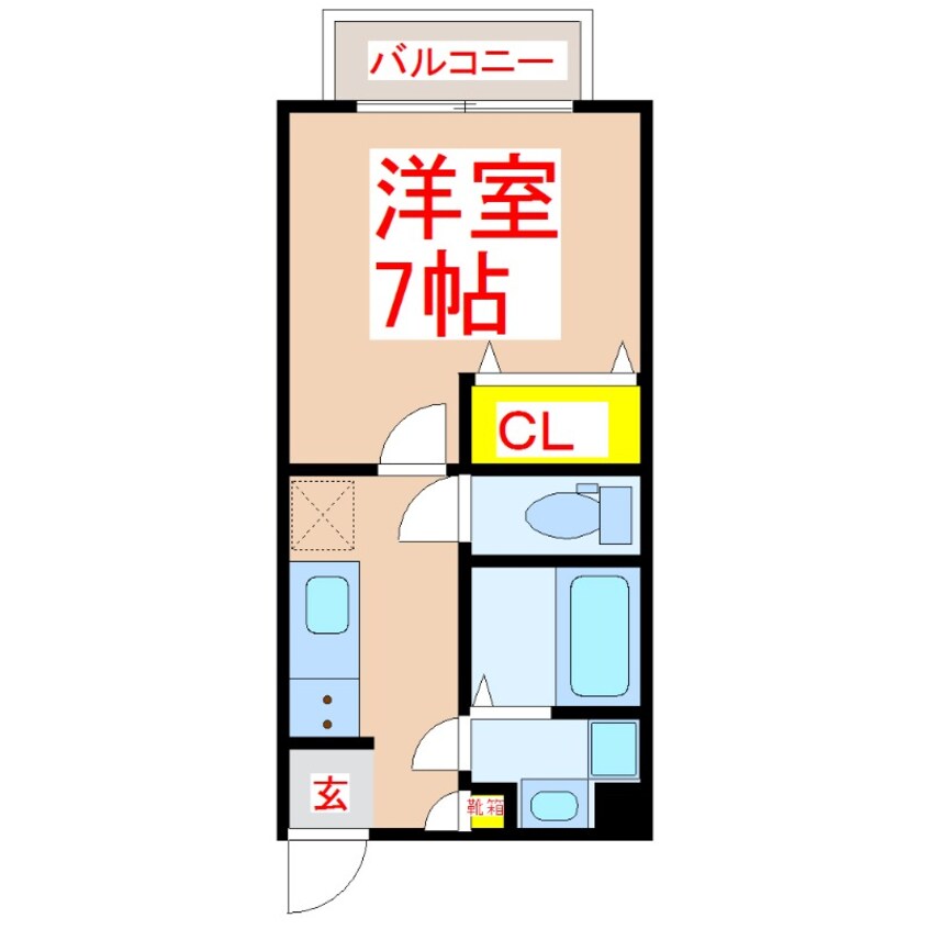 間取図 メゾンブルー上荒田