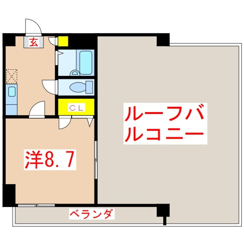 間取図 紫原山元マンション