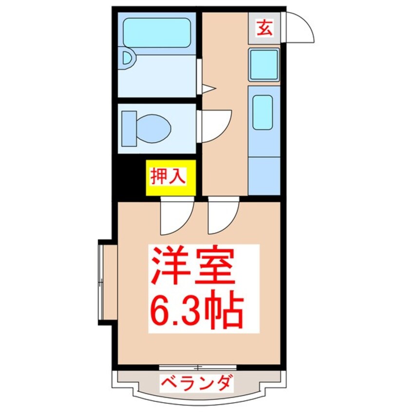 間取図 第１１富山ビル