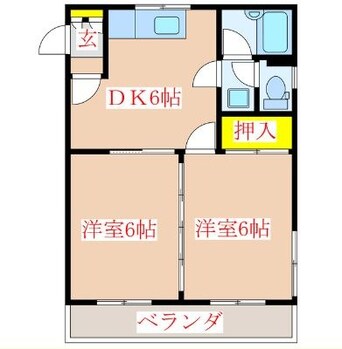 間取図 パールハイツ潮