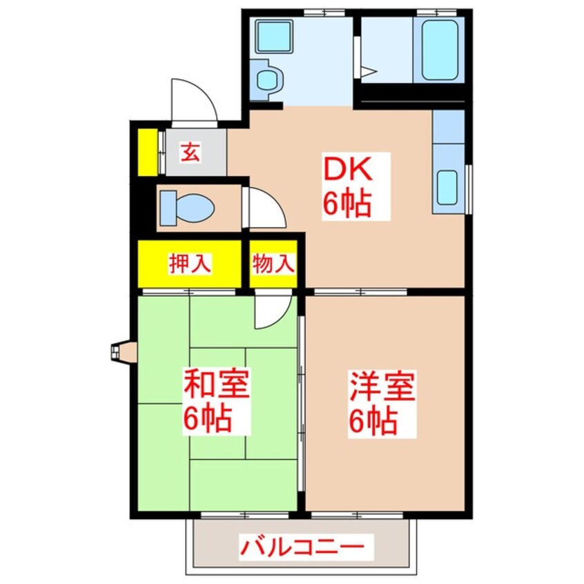 間取図 セジュール池端　Ａ棟