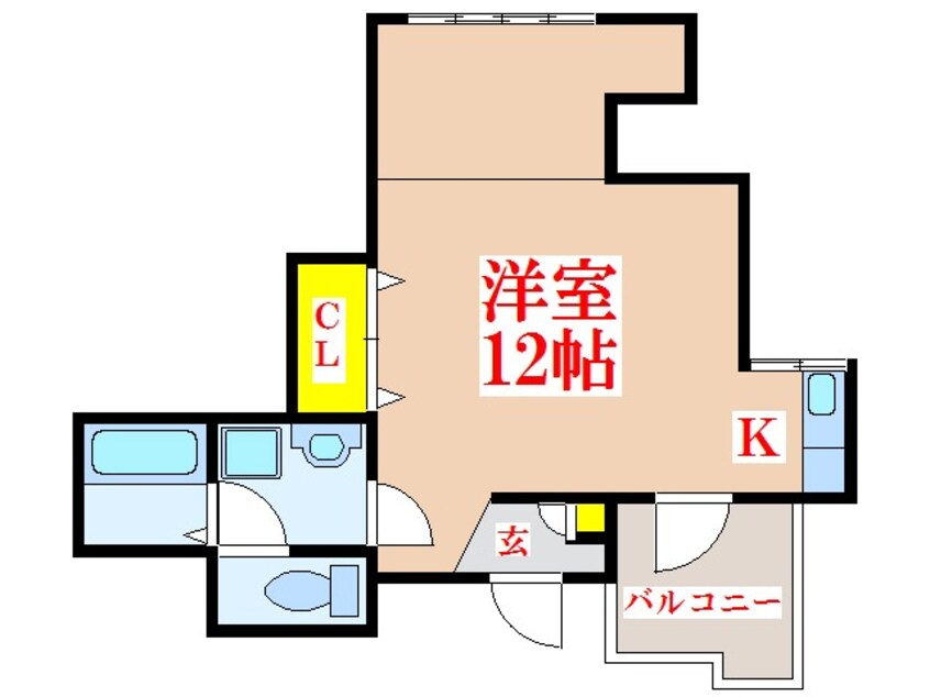 間取図 ロイヤルシティ中州プレミアム