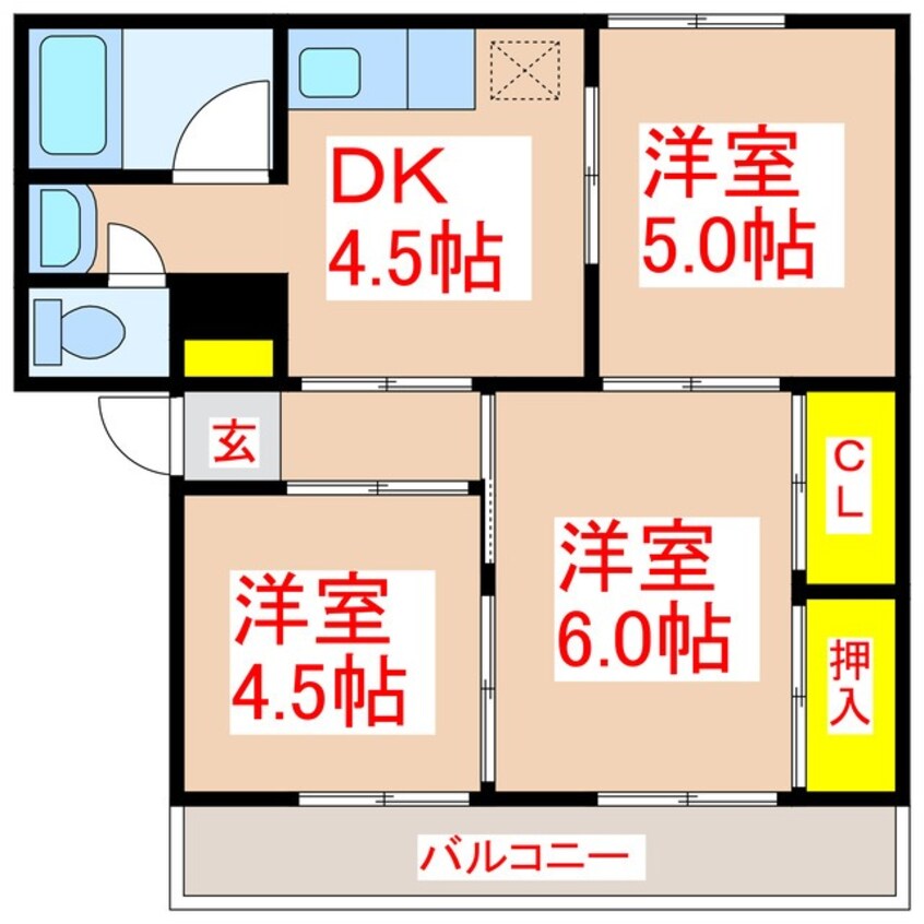 間取図 永吉ランド・ヒルズトップレジデンス