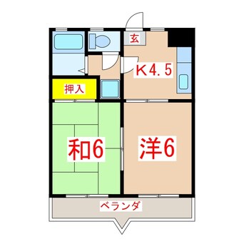 間取図 エクシード田上