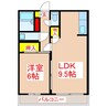 クール永吉 1LDKの間取り