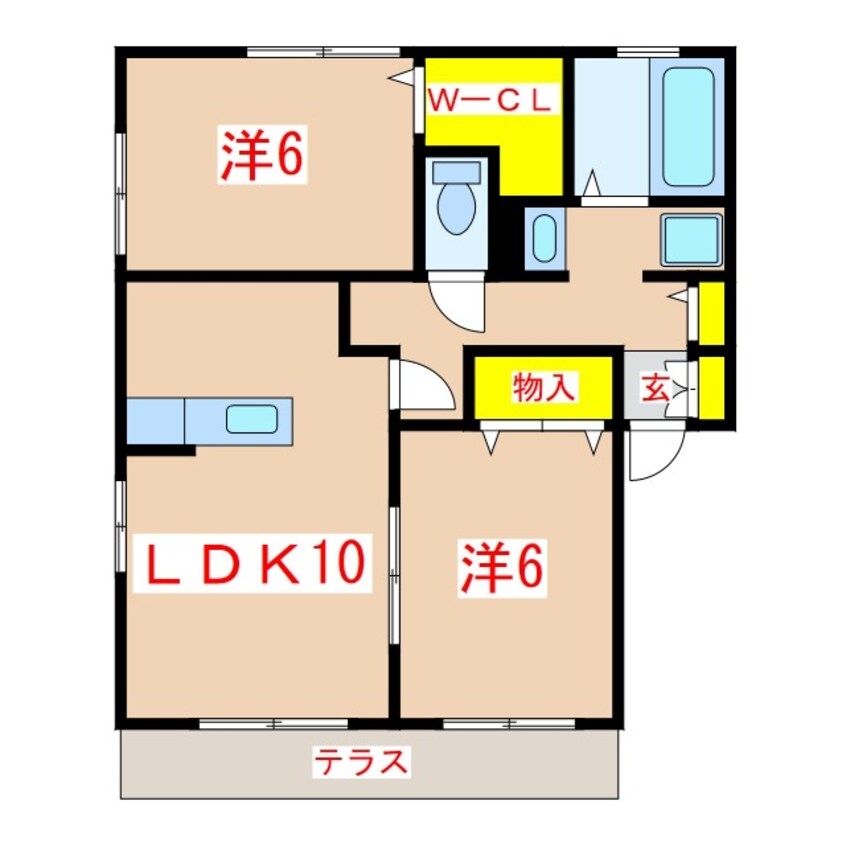 間取図 グレイス田上