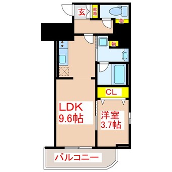 間取図 Ｄ' Ｆｏｒｅｓｔ甲南