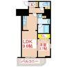 Ｄ' Ｆｏｒｅｓｔ甲南 1LDKの間取り