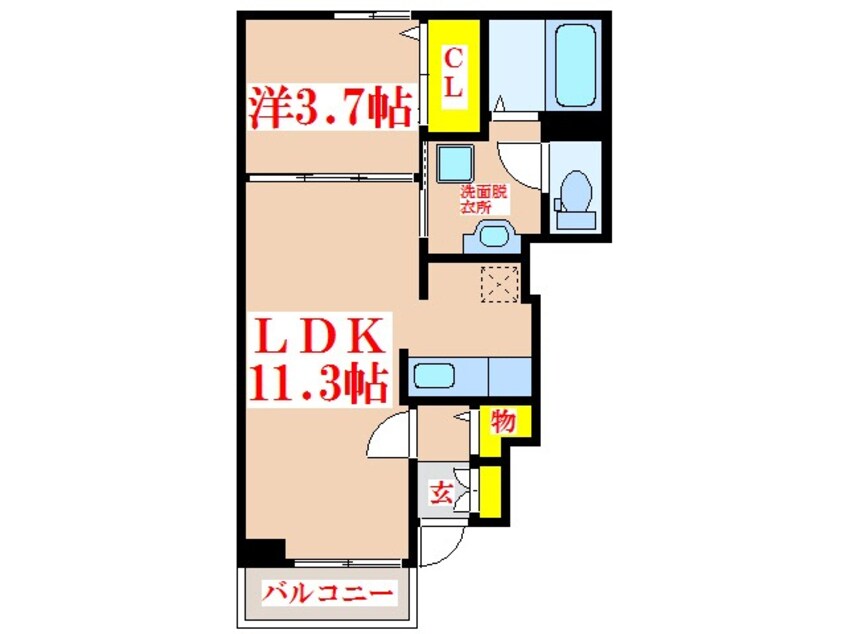 間取図 ＨＩＫＡＲＩ　ＦＯＲＥＶＥＲ