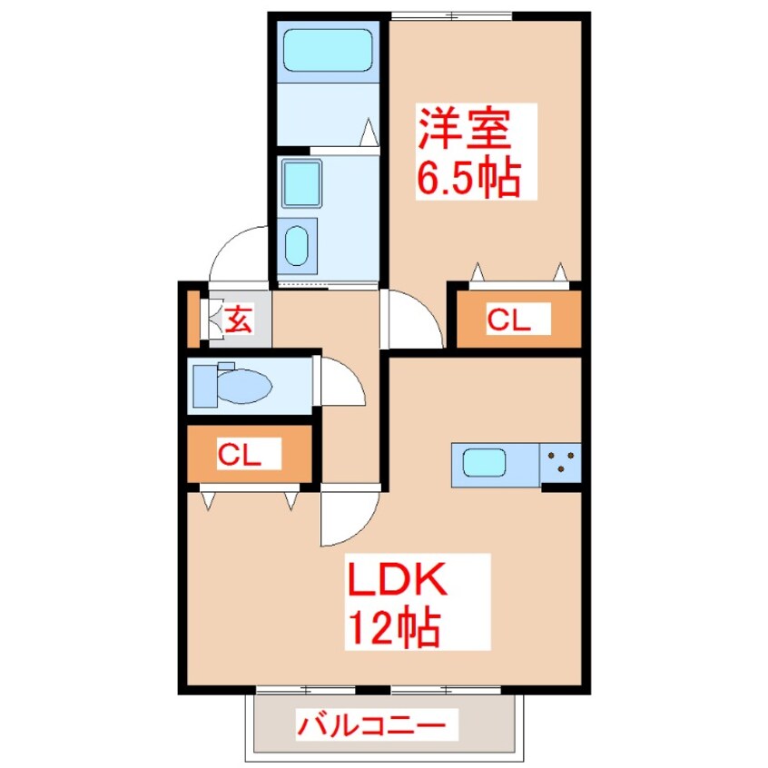 間取図 セジュール山香