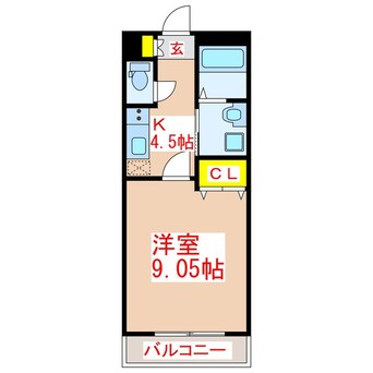 間取図 コスモ５