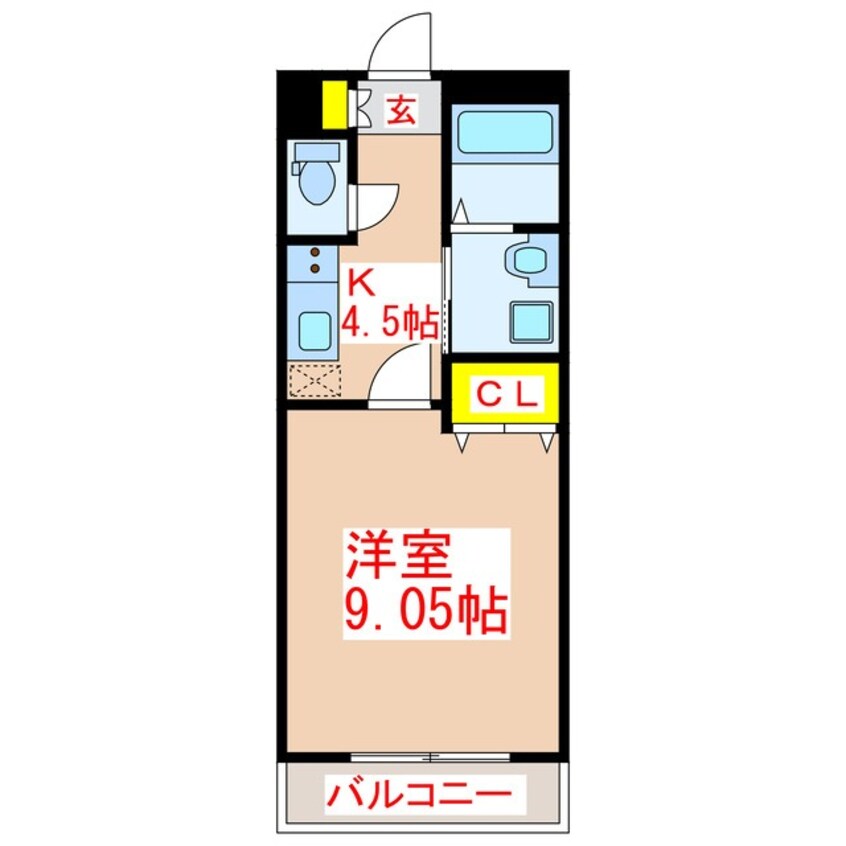 間取図 コスモ５