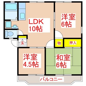 間取図 パナハイツ常盤