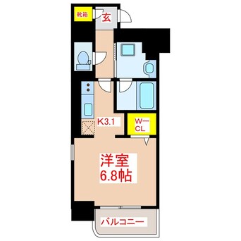 間取図 Ｄ' Ｆｏｒｅｓｔ甲南