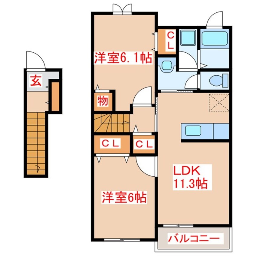 間取図 ソレイユヴィラ