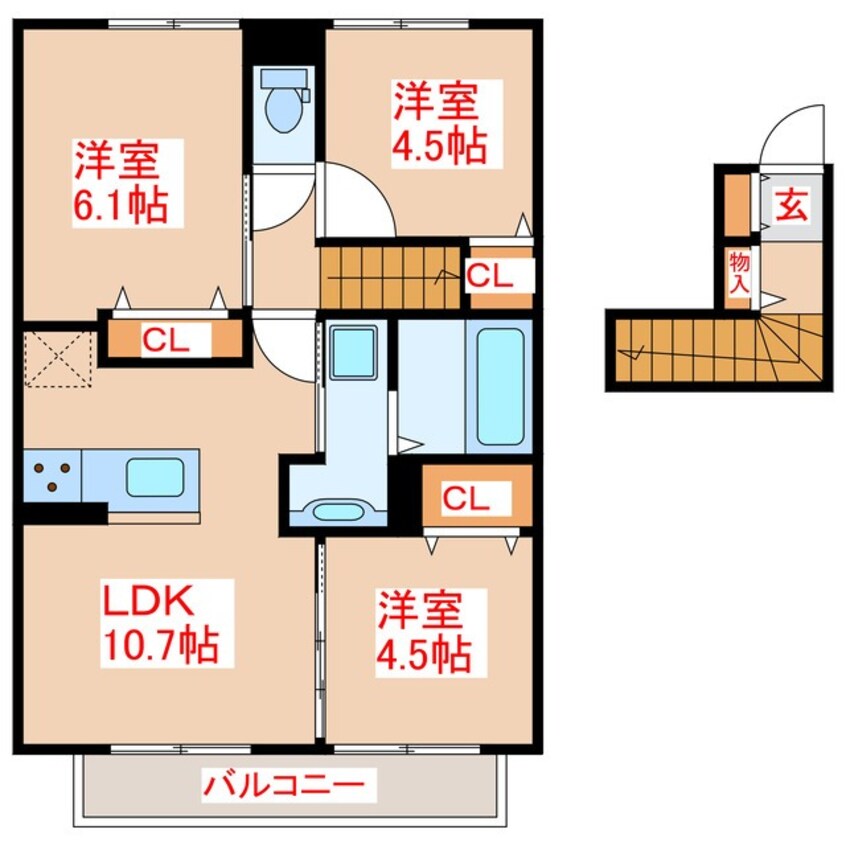 間取図 リバーヴュー伊集院