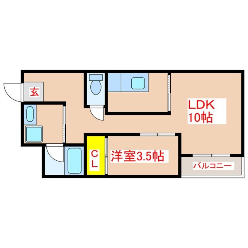 間取図 クーラバーゼ