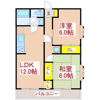 間取図 メゾンドキレイエ