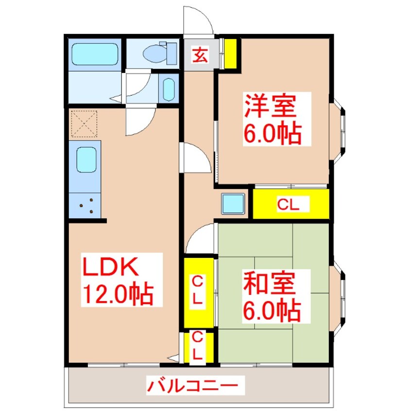 間取図 メゾンドキレイエ